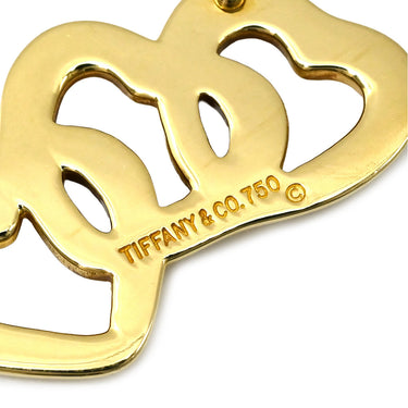 ティファニー Tiffany & Co トリプルハート イエローゴールド K18YG ネックレス T＆Co. Au750 18K 18金 3連 3重 両吊り ヴィンテージ