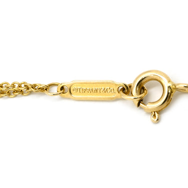 ティファニー Tiffany & Co インフィニティ イエローゴールド K18YG ネックレス T&Co. Au750 18K メビウス 2連 ダブルチェーン