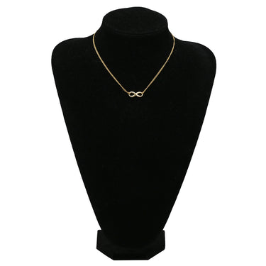 ティファニー Tiffany & Co インフィニティ イエローゴールド K18YG ネックレス T&Co. Au750 18K メビウス 2連 ダブルチェーン