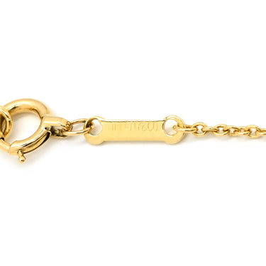ティファニー Tiffany & Co ビーン デザイン ペンダント 15mm イエローゴールド K18YG ネックレス 750YG 18金 エルサペレッティ