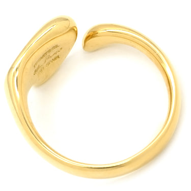 ティファニー Tiffany & Co フルハート イエローゴールド K18YG リング 指輪 T＆Co. Au750 18K エルサ ペレッティ 12.5号