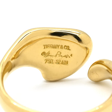 ティファニー Tiffany & Co フルハート イエローゴールド K18YG リング 指輪 T＆Co. Au750 18K エルサ ペレッティ 12.5号