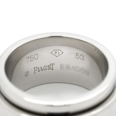 ピアジェ PIAGET ポセション ダイヤ ワイド ホワイトゴールド K18WG ダイヤモンド #53(JP13) リング 指輪 7粒 7石 回転 スピン 18K 750 WG 12.5号