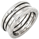 ブルガリ BVLGARI ビーゼロワン B-zero1 3バンド ホワイトゴールド K18WG #57 リング 指輪 K18WG Au750 18K 18金 16.5号