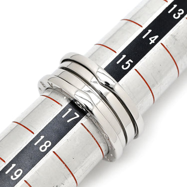 ブルガリ BVLGARI ビーゼロワン B-zero1 3バンド ホワイトゴールド K18WG #57 リング 指輪 K18WG Au750 18K 18金 16.5号