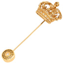 ドルチェ＆ガッバーナ DOLCE&GABBANA クラウン スティック ピンブローチ WPLK1GWYE01 イエローゴールド K18YG ダイヤモンド ブローチ 750AU 18KT YG ダイヤ ハットピン タイピン