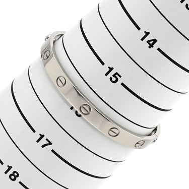 カルティエ Cartier LOVE ラブブレスレット 旧型 ホワイトゴールド K18WG #17 ブレスレット クラシックモデル 750WG 18K 18金 バングル