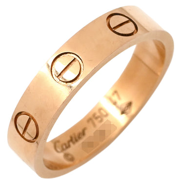 カルティエ Cartier ミニラブリング B4085200 ピンクゴールド K18PG #47(JP7) リング 指輪 スモールモデル LOVE Ring 18K 750PG 7号