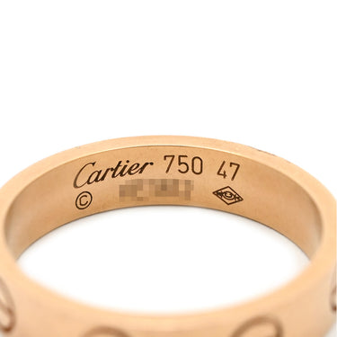 カルティエ Cartier ミニラブリング B4085200 ピンクゴールド K18PG #47(JP7) リング 指輪 スモールモデル LOVE Ring 18K 750PG 7号