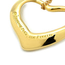 ティファニー Tiffany & Co オープンハート 22mm イエローゴールド K18YG ネックレス T＆Co. 18K 18金 750 YG エルサペレッティ