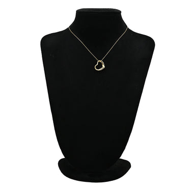 ティファニー Tiffany & Co オープンハート 22mm イエローゴールド K18YG ネックレス T＆Co. 18K 18金 750 YG エルサペレッティ