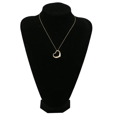 ティファニー Tiffany & Co オープンハート 27.4mm イエローゴールド K18YG ネックレス T＆Co. Au750 18K 18金 エルサペレッティ ラージ