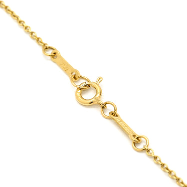 ティファニー Tiffany & Co オープンハート 27.4mm イエローゴールド K18YG ネックレス T＆Co. Au750 18K 18金 エルサペレッティ ラージ