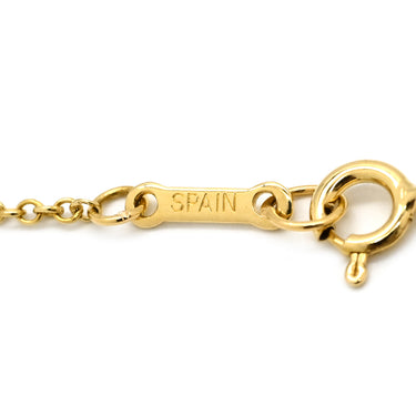 ティファニー Tiffany & Co オープンハート 27.4mm イエローゴールド K18YG ネックレス T＆Co. Au750 18K 18金 エルサペレッティ ラージ