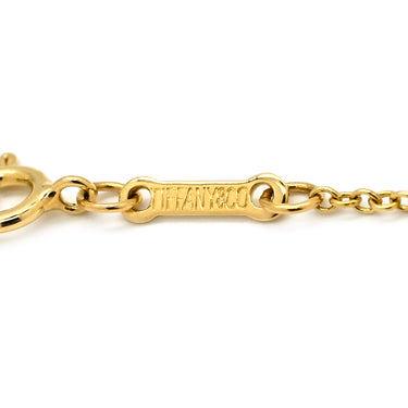 ティファニー Tiffany & Co オープンハート 27.4mm イエローゴールド K18YG ネックレス T＆Co. Au750 18K 18金 エルサペレッティ ラージ