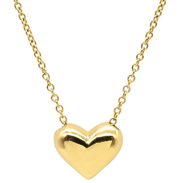 ティファニー Tiffany & Co ピンチドハート イエローゴールド K18YG ネックレス T&Co. 18K 750 YG ミニハート