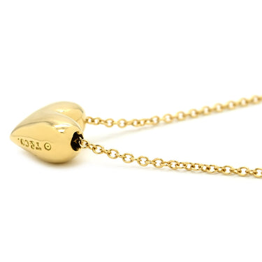 ティファニー Tiffany & Co ピンチドハート イエローゴールド K18YG ネックレス T&Co. 18K 750 YG ミニハート