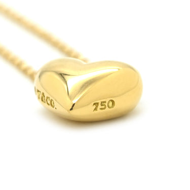 ティファニー Tiffany & Co ピンチドハート イエローゴールド K18YG ネックレス T&Co. 18K 750 YG ミニハート