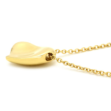 ティファニー Tiffany & Co フルハート イエローゴールド K18YG ネックレス T＆Co. 18K 18金 750 YG エルサペレッティ