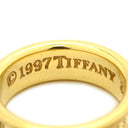 ティファニー Tiffany & Co 1837 ナロー イエローゴールド K18YG リング 指輪 T&Co. Au750 18K ロゴ 10号
