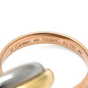 カルティエ Cartier トリニティクラシック ホワイトゴールド×イエローゴールド×ピンクゴールド K18WG K18YG K18PG #49(JP9) リング 指輪 3連 3カラー 18K 750 9号