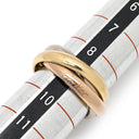 カルティエ Cartier トリニティクラシック ホワイトゴールド×イエローゴールド×ピンクゴールド K18WG K18YG K18PG #49(JP9) リング 指輪 3連 3カラー 18K 750 9号