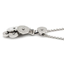 ブルガリ BVLGARI チクラディ スモール ホワイトゴールド K18WG ネックレス Au750 18K 18金 回転ディスク プチモデル