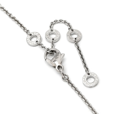 ブルガリ BVLGARI チクラディ スモール ホワイトゴールド K18WG ネックレス Au750 18K 18金 回転ディスク プチモデル