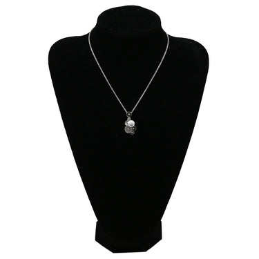 ブルガリ BVLGARI チクラディ スモール ホワイトゴールド K18WG ネックレス Au750 18K 18金 回転ディスク プチモデル