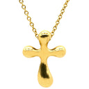 ティファニー Tiffany & Co スモールクロス イエローゴールド K18YG ネックレス T＆Co. エルサペレッティ 18K 750 YG 十字架