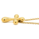 ティファニー Tiffany & Co スモールクロス イエローゴールド K18YG ネックレス T＆Co. エルサペレッティ 18K 750 YG 十字架