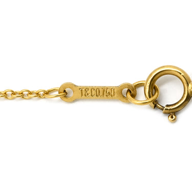 ティファニー Tiffany & Co スモールクロス イエローゴールド K18YG ネックレス T＆Co. エルサペレッティ 18K 750 YG 十字架