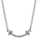 ティファニー Tiffany & Co Tスマイル ミニ ダイヤモンド 62617799 ホワイトゴールド K18WG ダイヤモンド ネックレス T＆Co. T smile Au750 18K 18金