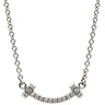 ティファニー Tiffany & Co Tスマイル ミニ ダイヤモンド 62617799 ホワイトゴールド K18WG ダイヤモンド ネックレス T＆Co. T smile Au750 18K 18金