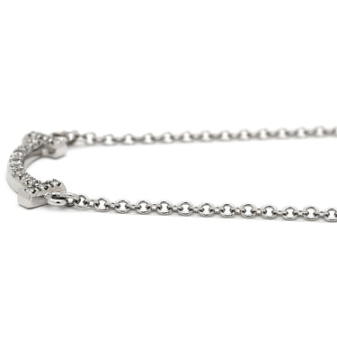 ティファニー Tiffany & Co Tスマイル ミニ ダイヤモンド 62617799 ホワイトゴールド K18WG ダイヤモンド ネックレス T＆Co. T smile Au750 18K 18金