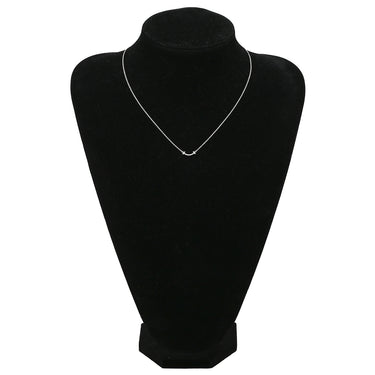 ティファニー Tiffany & Co Tスマイル ミニ ダイヤモンド 62617799 ホワイトゴールド K18WG ダイヤモンド ネックレス T＆Co. T smile Au750 18K 18金