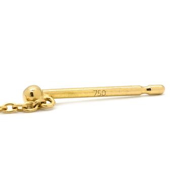 タサキ TASAKI コメット プラス イエローゴールド K18YG パール ピアス あこや真珠 K18 750 YG スター 彗星 両耳用 チェーン スウィング