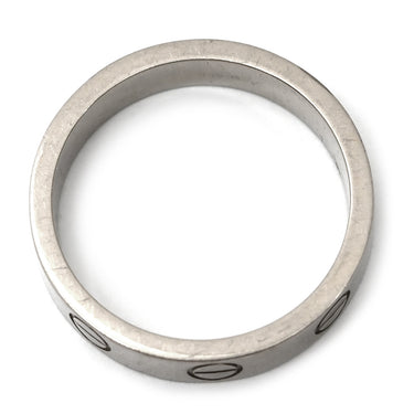 カルティエ Cartier LOVE ミニラブリング B4049600 ホワイトゴールド K18WG #49(JP9) リング 指輪 750 18K WG スモールモデル 9号