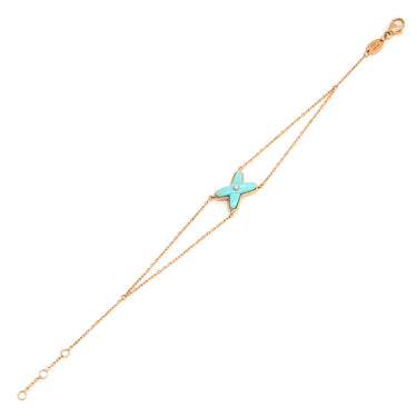 ショーメ CHAUMET ジュ ドゥ リアン ターコイズ ブルー×ピンクゴールド K18PG ターコイズ ブレスレット 750 18K PG 1Pダイヤ