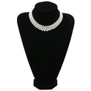 ミキモト MIKIMOTO パール ダイヤ 5連 パールホワイト×ホワイトゴールド K18WG パール ダイヤモンド ネックレス MIKIMOTO 真珠 多連 18k 750 WG チョーカー