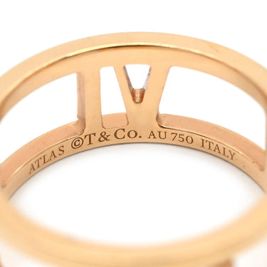 ティファニー Tiffany & Co アトラス オープン ローズゴールド K18PG リング 指輪 ピンクゴールド T&Co. 18K 750 PG 7.5号