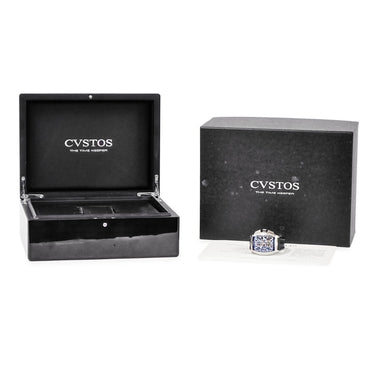 腕時計 クストス CVSTOS チャレンジ クロノ2 CVT-CHR2 ST 自動巻き メンズ ブラック スモールセコンド デイト タキメーター