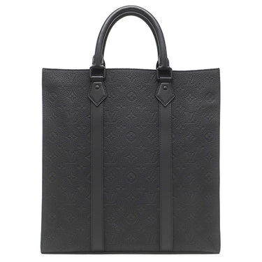 ルイヴィトン LOUIS VUITTON サックプラ M21866 ブラック レザー トリヨンレザー 2WAYバッグ ブラック金具 トート