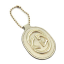 グッチ GUCCI スーキー 211944 ホワイト レザー ハンドバッグ シャンパンゴールド金具 オフホワイト GG グッチシマ トート チャーム付き