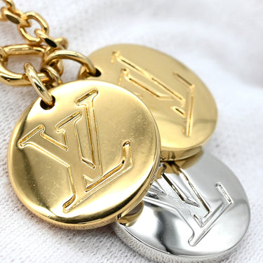 ルイヴィトン LOUIS VUITTON コリエ ミスLV M63156 ホワイト×ピンク×ベージュ×ゴールド GP ネックレス ゴールド金具 モノグラムフラワー