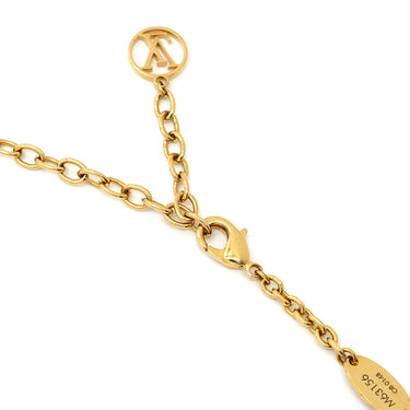 ルイヴィトン LOUIS VUITTON コリエ ミスLV M63156 ホワイト×ピンク×ベージュ×ゴールド GP ネックレス ゴールド金具 モノグラムフラワー