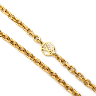 ルイヴィトン LOUIS VUITTON コリエ ミスLV M63156 ホワイト×ピンク×ベージュ×ゴールド GP ネックレス ゴールド金具 モノグラムフラワー