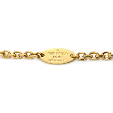 ルイヴィトン LOUIS VUITTON コリエ ミスLV M63156 ホワイト×ピンク×ベージュ×ゴールド GP ネックレス ゴールド金具 モノグラムフラワー