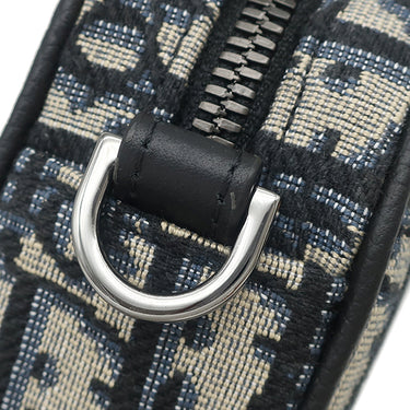 クリスチャン・ディオール Christian Dior Safar ミニディオール オブリーク 2ESWS011YKY_H27E ベージュ×ブラック キャンバス レザー ショルダーバッグ ガンメタル金具 総柄