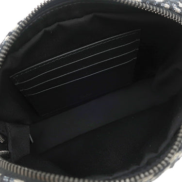 クリスチャン・ディオール Christian Dior Safar ミニディオール オブリーク 2ESWS011YKY_H27E ベージュ×ブラック キャンバス レザー ショルダーバッグ ガンメタル金具 総柄